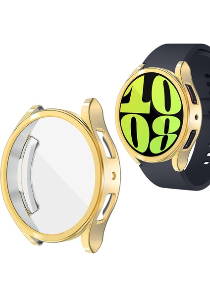 Samsung Galaxy Watch 7 44MM Uyumlu Kasa Ekran Koruyucu 360 Tam Koruma Kılıf Kapak