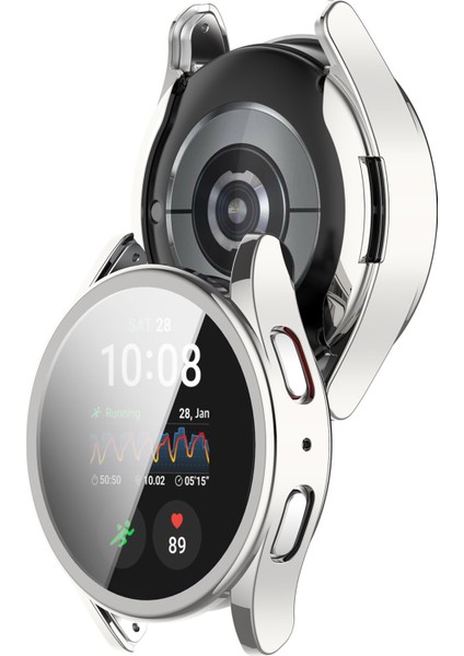 Samsung Galaxy Watch 7 44MM Uyumlu Kasa Ekran Koruyucu 360 Tam Koruma Kılıf Kapak