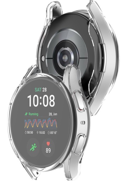 Samsung Galaxy Watch 7 44MM Uyumlu Kasa Ekran Koruyucu 360 Tam Koruma Kılıf Kapak
