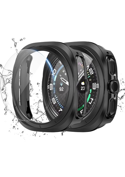 Samsung Galaxy Watch 7 Ultra 47MM Uyumlu Kasa Ekran Koruyucu 360 Tam Koruma Kılıf Kapak