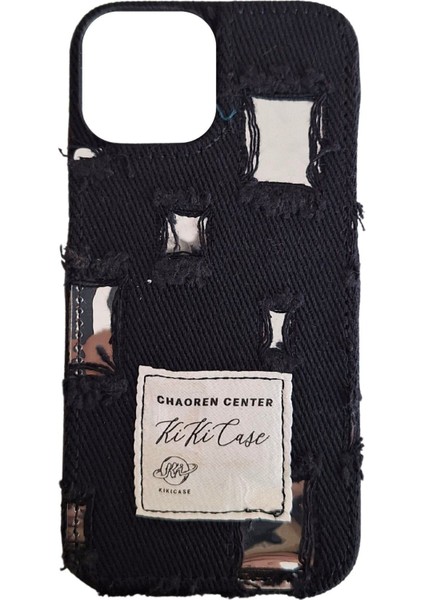 iPhone 13 Uyumlu Jeans Serisi Denim Kot Desenli Premium Telefon Kılıfı