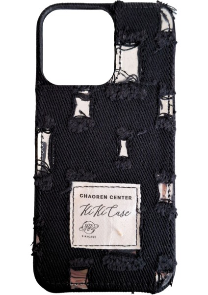 iPhone 14 Pro Max Uyumlu Jeans Serisi Denim Kot Desenli Premium Telefon Kılıfı