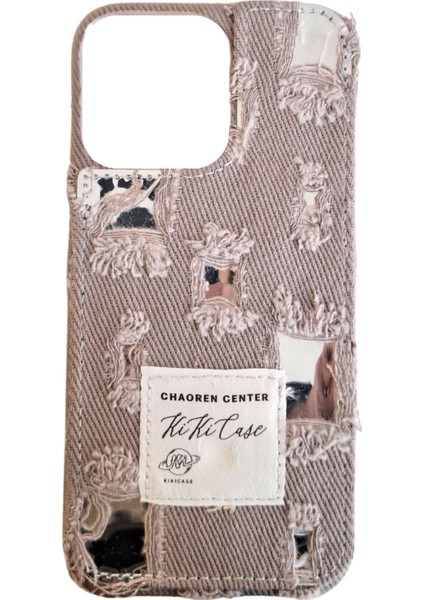 iPhone 15 Pro Max Uyumlu Jeans Serisi Denim Kot Desenli Premium Telefon Kılıfı