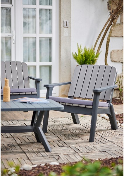 Silva Bahçe Kanepe Takımı, Antresit , 2+1 Oturma Gurubu, Lounge Set Silva,