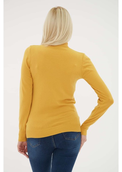 Standart Fit Balıkçı Yaka Triko Kazak Bayan Kazak 24K0780K1 indirimleri