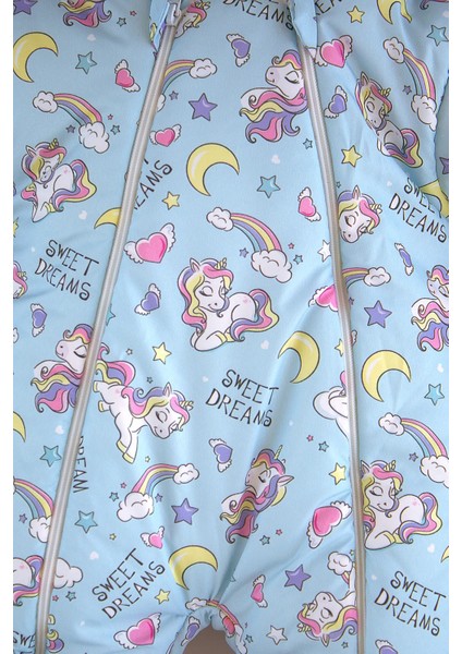 Unicorn Sweet Dreams Desenli Yeni Sezon Sabit Patikli Kürklü Bebek Kozmonot Astronot Tulum fırsatları