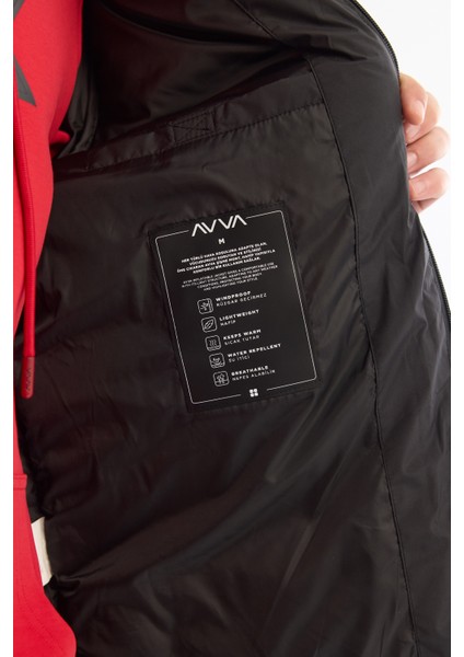 Erkek Siyah Kapüşonlu Su İtici Rüzgar Geçirmez -5 Dereceye Dayanıklı Şişme Comfort Fit Mont B006046 fırsatları