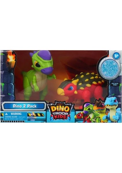 Dino Troops Kids Ankylosaurus ve Pachycephalosaurus Ikili Set