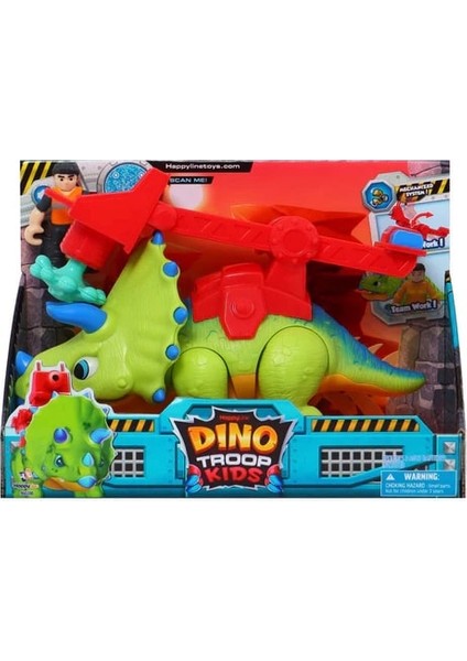 Triceratops Sesli Dino Troop Çocuk Oyun Seti