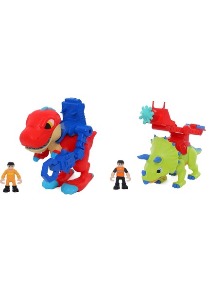 Dino Troop Kids Triceraptor ve T-Rex Figürleri