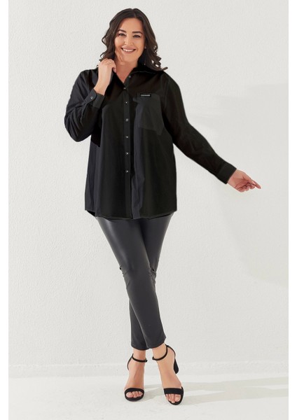 Büyük Beden %100 Pamuklu Likralı Gömlek fiyatları