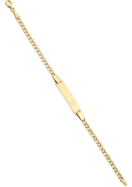 14 Ayar Altın Gurmet Zincirde Çocuk Künyesi fiyatları