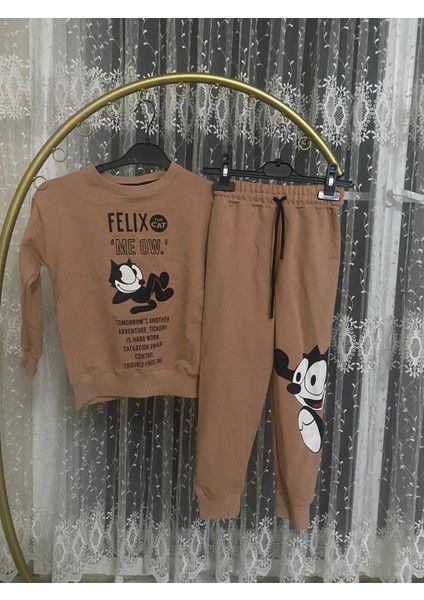 Erkek Çocuk Şardonsuz Alt Üst Takım 2510 Kahverengi