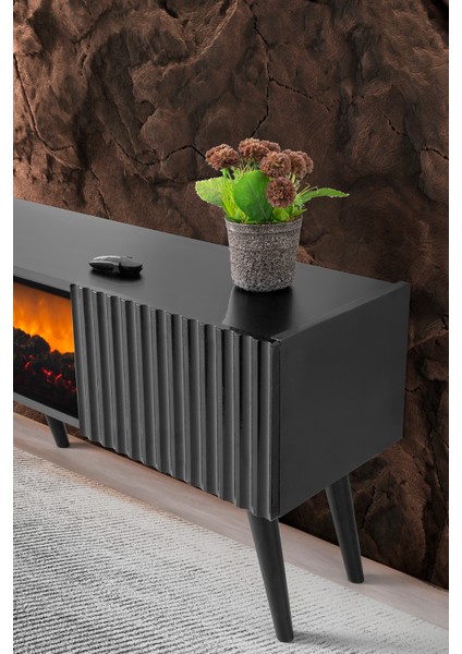 Venıce Şömineli Tv Ünitesi %100 Mdf modelleri