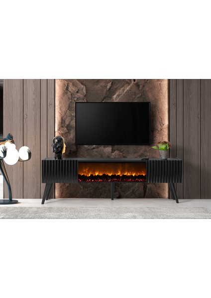 Venıce Şömineli Tv Ünitesi %100 Mdf fırsatları