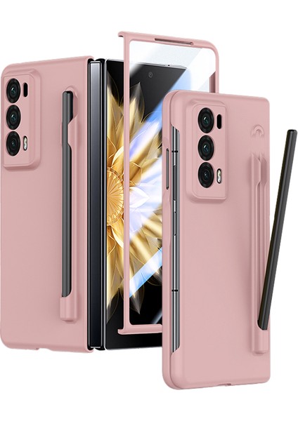 Honor Magic V2 5g Tüplü Cam Film ve Stylus ile Cilt Touch Telefon Kılıfı (Yurt Dışından)