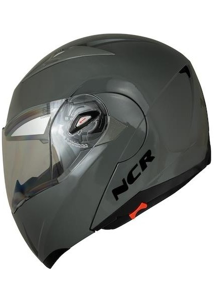 Çene Açılır Vizörlü Ece Belgeli Nargo Gri Kask