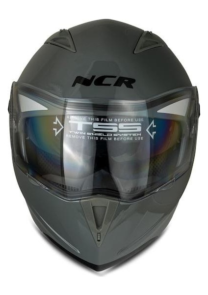 Çene Açılır Vizörlü Ece Belgeli Nargo Gri Kask
