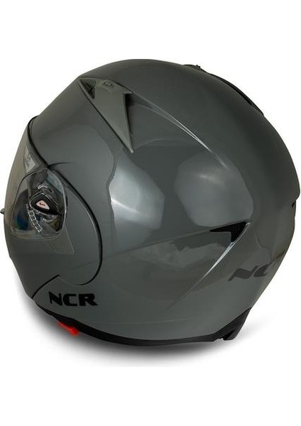 Çene Açılır Vizörlü Ece Belgeli Nargo Gri Kask