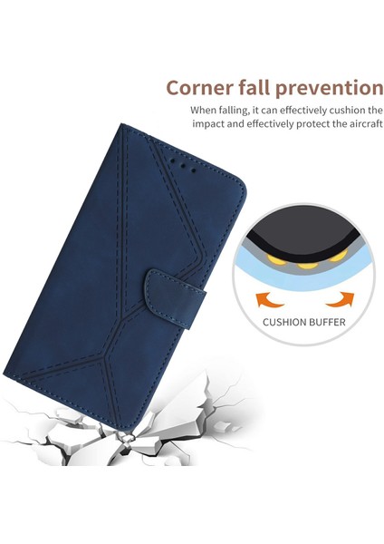 Honor 200 Smart 5g Cilt Dokunuşlu Hatlar Pu Deri Çevirmeli Telefon Kapağı (Yurt Dışından)