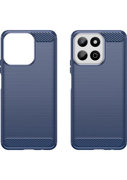 Honor 200 Smart 5g / Honor Play 60 Plus 5g Karbon Fiber Dokulu Tpu Fırçalanmış Telefon Kapağı (Yurt Dışından)