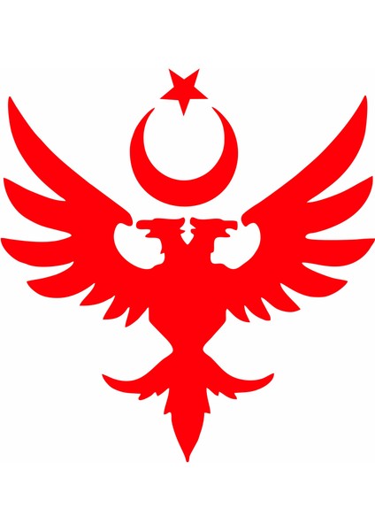Anadolu Selçuklu Çift Başlı Kartalı Ay Yıldız Araba, Motorsiklet, Kask, Laptop, Cam Sticker fiyatları
