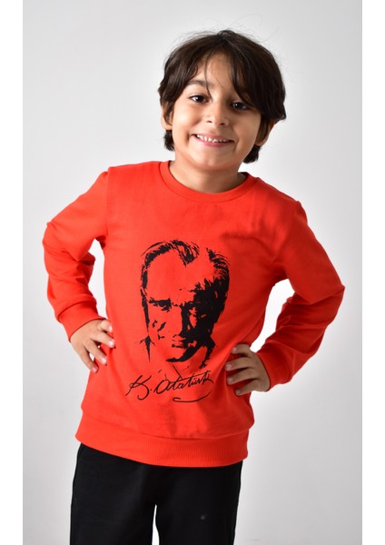 Çocuk Atatürk Baskılı Sweatshirt