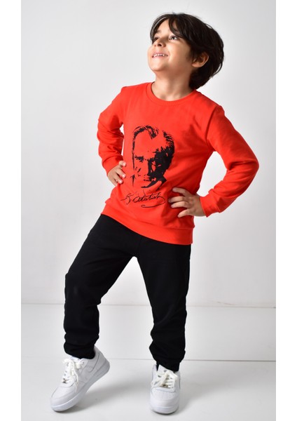 Çocuk Atatürk Baskılı Sweatshirt