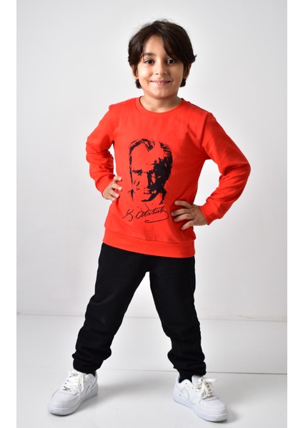 Çocuk Atatürk Baskılı Sweatshirt