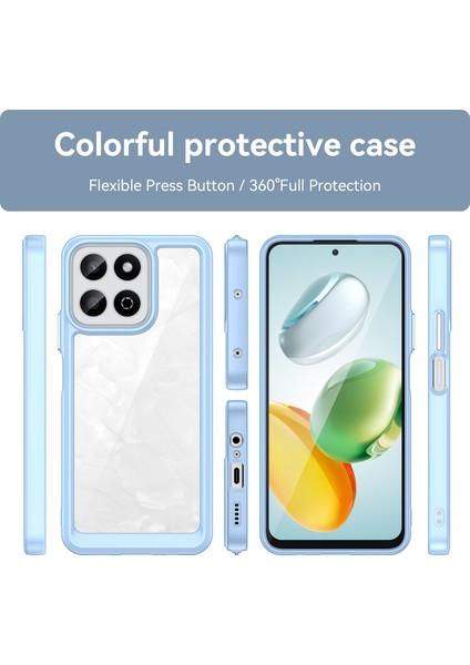 Honor 200 Smart 5g / Honor Play 60 Plus 5g Tpu + Akrilik Koruyucu Şeffaf Telefon Kapağı (Yurt Dışından)