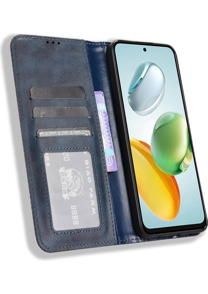 Honor 200 Smart 5g / Play 60 Plus 5g Retro Standlı Deri Cüzdan Telefon Kılıfı (Yurt Dışından)