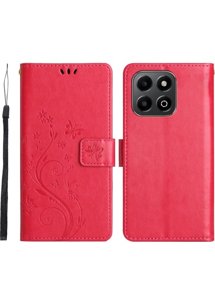 Honor 200 Smart 5g Pu Deri Telefon Cüzdan Kılıfı Askılı (Yurt Dışından)