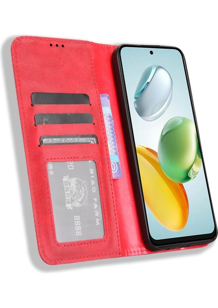 Honor 200 Smart 5g / Play 60 Plus 5g Retro Standlı Deri Cüzdan Telefon Kılıfı (Yurt Dışından)