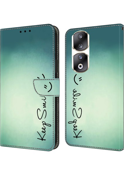Honor 90 Pro Pu Deri Kart Yuvaları Telefon Arka Kapak Tasarımı (Yurt Dışından)