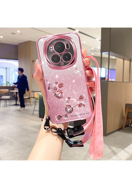 Honor Magic6 Pro 5g Tpu Telefon Kılıfı Kordon Dekorlu Parlak Parlak (Yurt Dışından)