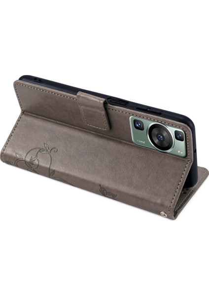 Huawei P60 / P60 Pro Pu Deri Standlı Cüzdan Çanta Telefon Kapağı (Yurt Dışından) fırsatları