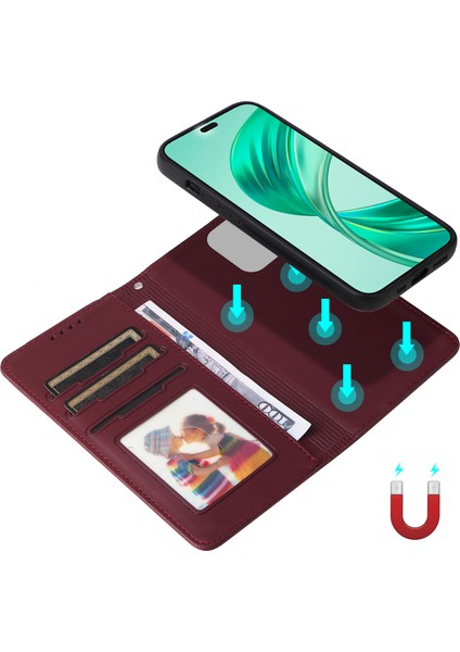 Honor X8B 4g Pu Deri Manyetik Ayrılabilir Telefon Kılıfı Kayış (Yurt Dışından) modelleri