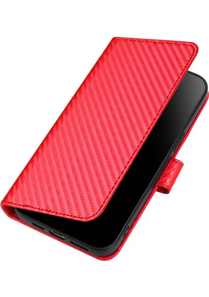 Honor X8B 4g Karbon Fiber Doku Pu Deri Cüzdan Telefon Kılıfı (Yurt Dışından) fırsatları