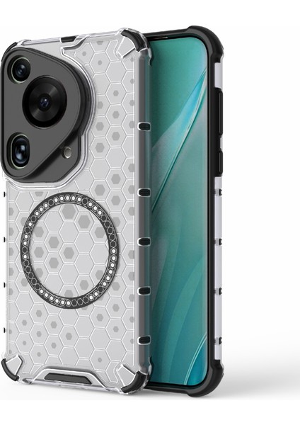 Huawei Pura 70 Ultra Petek Tpu+Pc Telefon Kılıfı Magsafe ile Uyumlu (Yurt Dışından)