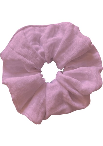 Dev Boy 3'lü Muslin Saç Lastiği Oversize Pamuklu Saç Tokası Set Scrunchie Toka Seti