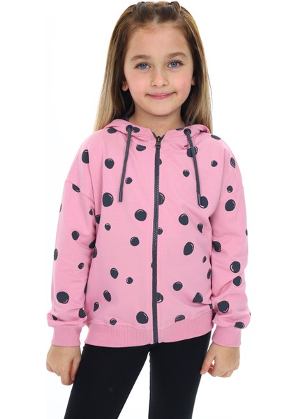 Kız Çocuk Baskılı Hırka