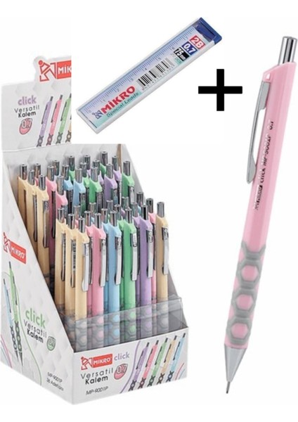 0.7mm Versatil Basmalı Kalem Pastel Renk ( 1 adet ) + Mikro 0.7 Cetvelli 75MM Kalem Ucu ( 1 Adet)