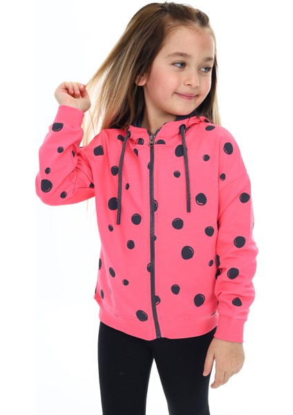 Kız Çocuk Baskılı Hırka