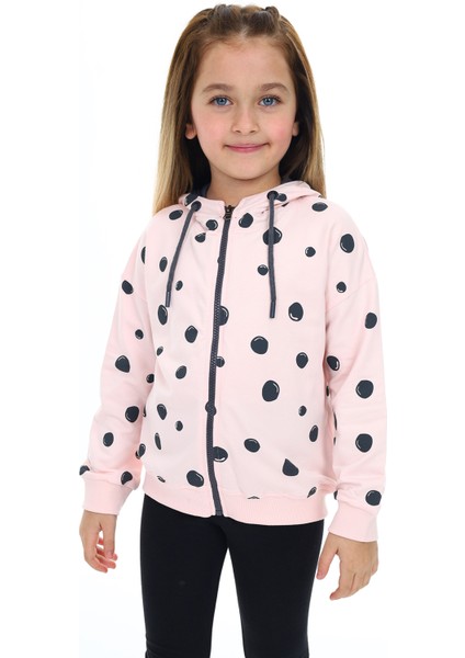 Kız Çocuk Baskılı Hırka