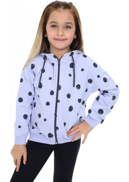 Kız Çocuk Baskılı Hırka