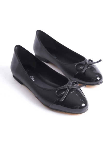 Zeta Fiyonk Detaylı Kadın Siyah Babet fiyatları