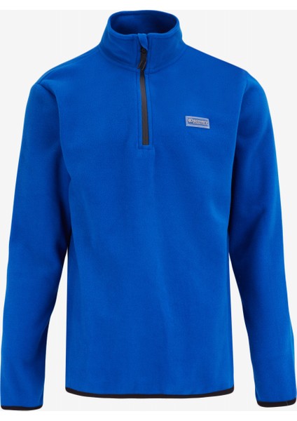 Discovery Expedition Düz Mavi Erkek Polar Sweatshırt D4WM-SWT3993