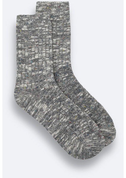 Erkek Gri Pamuklu Nopeli Soket Çorap A42y8501 fiyatları