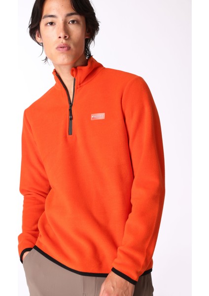 Düz Turuncu Erkek Polar Sweatshırt D4WM-SWT3993