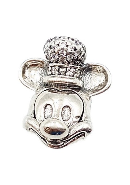 Taşlı, Şapkalı Mickey Kafası Charm